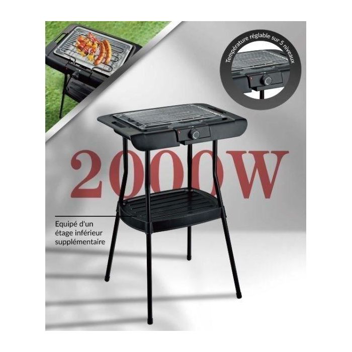Barbacoa Eléctrica Independiente - FAGOR - FGBB20 - 2000 W - Ideal para asar carnes, pescados y verduras
