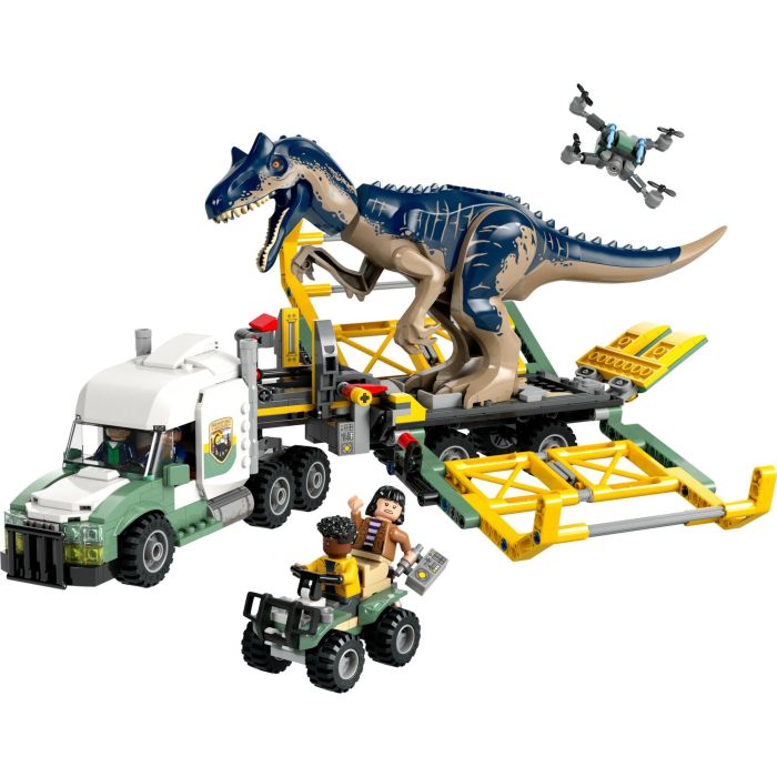LEGO 76966 Jurassic World Dinosaurier-Missionen: Allosaurus-Transporter, Set de Construcción de Dinosaurios 1