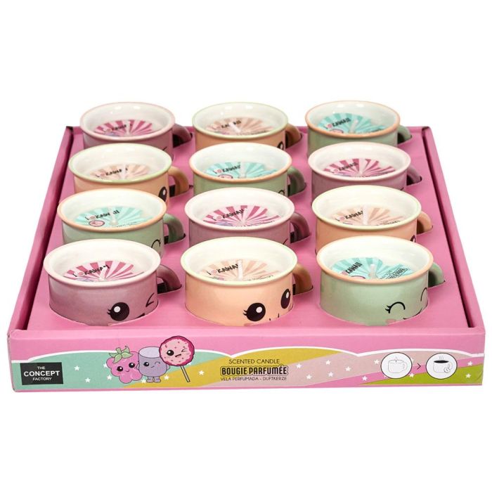 Vela Perfumada Taza Kawaii The Concept Factory 3 Vela Perfumada Taza Kawaii The Concept Factory 3