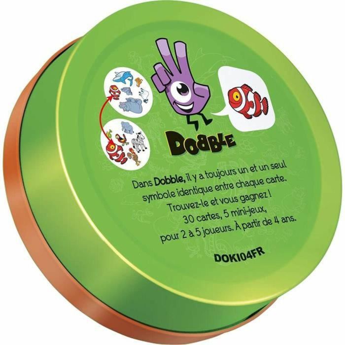 Asmodee Dobble Kids ECO - Juego de cartas ecológico en francés para niños, 30 cartas, 5 minijuegos 3 Asmodee Dobble Kids ECO - Juego de cartas ecológico en francés para niños, 30 cartas, 5 minijuegos 3