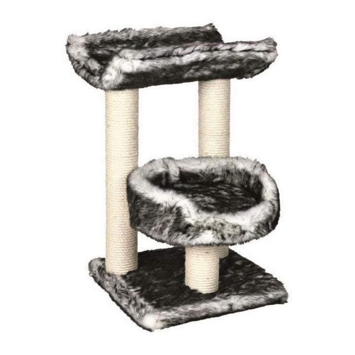 Trixie Árbol de gato Isaba, 62 cm de alto, con felpa de pelo largo y sisal natural, Blanco y negro 1 Trixie Árbol de gato Isaba, 62 cm de alto, con felpa de pelo largo y sisal natural, Blanco y negro 1