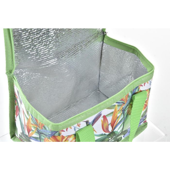 DKD Home Decor Bolsa Térmica Verde Blanco Tropic Garden 14 x 13 x 21 cm (6 Unidades) 2 DKD Home Decor Bolsa Térmica Verde Blanco Tropic Garden 14 x 13 x 21 cm (6 Unidades) 2