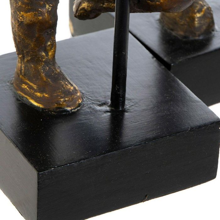 Figura Moderno DKD Home Decor Dorado 10 x 31 x 20 cm (2 Unidades) 1 Figura Moderno DKD Home Decor Dorado 10 x 31 x 20 cm (2 Unidades) 1