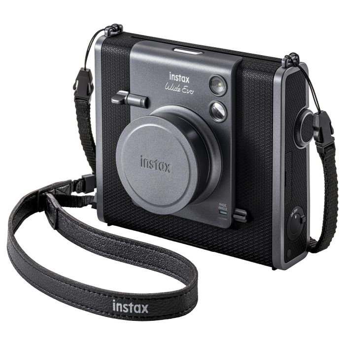 Fujifilm Instax Wide Evo Cámara Instantánea Digital - Negro, Sensor CMOS, Bluetooth 5.1, USB-C, Batería de Ión de Litio 2