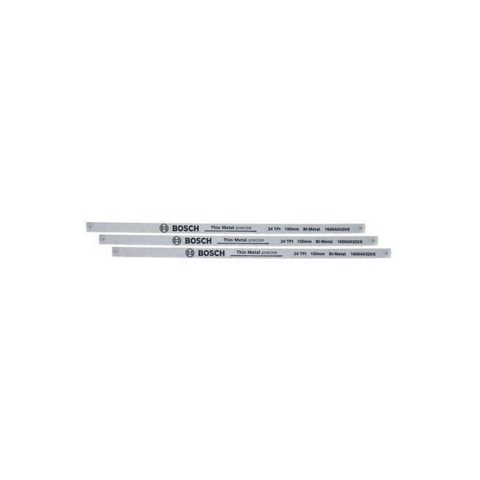 Juego de 3 hojas de sierra recíproca Bosch Precise de 150 mm (hoja bimetálica duradera para cortes precisos en metal, plástico y madera blanda) Juego de 3 hojas de sierra recíproca Bosch Precise de 150 mm (hoja bimetálica duradera para cortes precisos en metal, plástico y madera blanda)