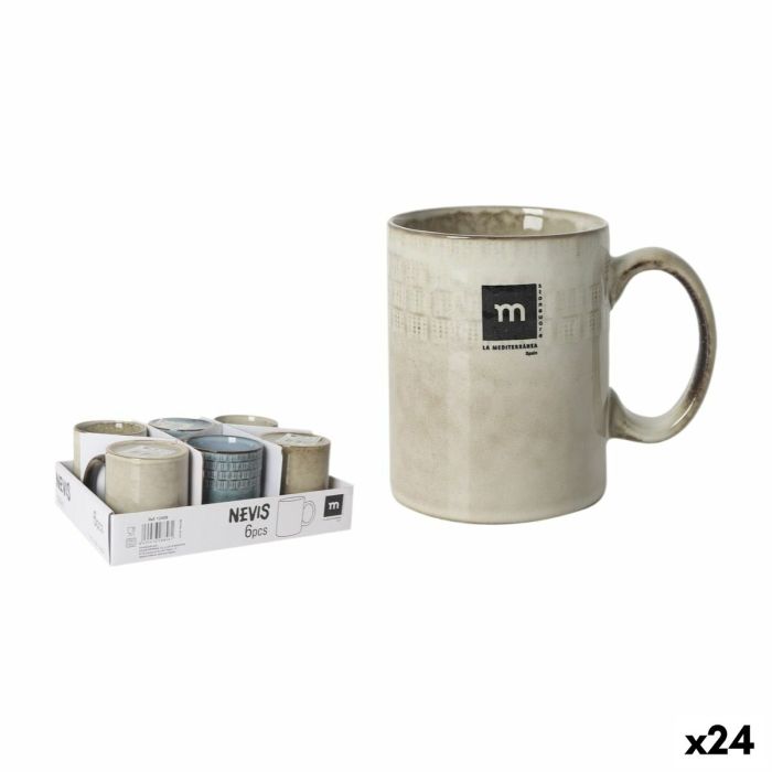 Taza Mug Inde Nevis Rectangular 300 ml (24 Unidades)