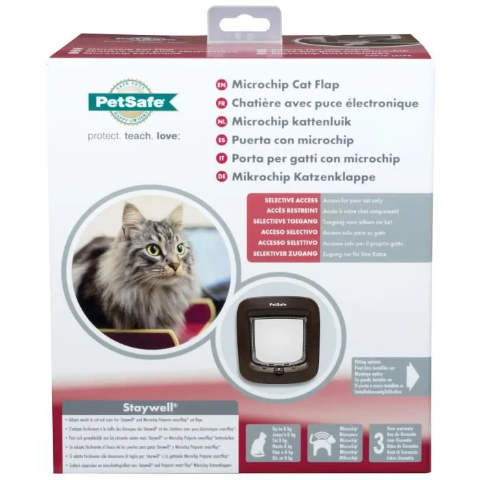 Petsafe PET0729849168114 Puerta para Gatos con Microchip Marrón 2 Petsafe PET0729849168114 Puerta para Gatos con Microchip Marrón 2