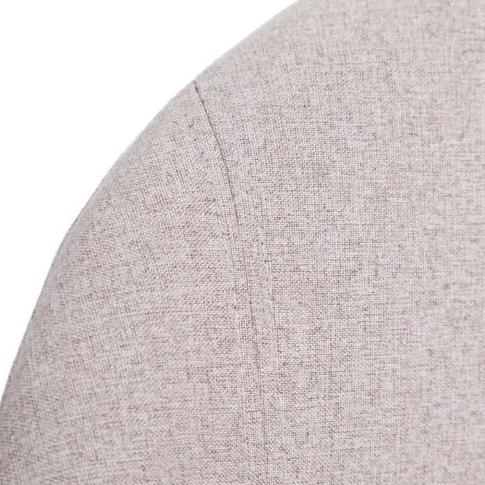 Silla Beige Tejido-Metal Moderno Salón 50 X 54 X 78,50 cm