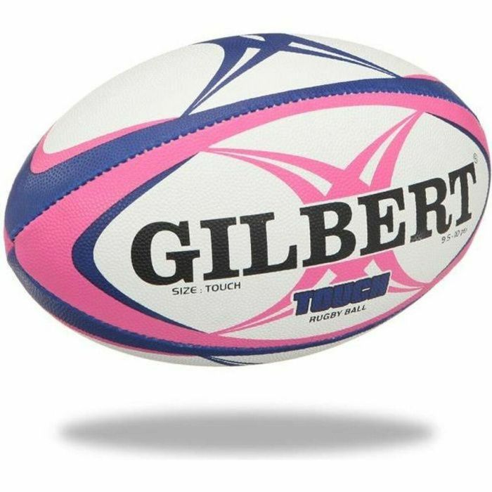 Gilbert Pelota de Rugby Touch Talla 4 para Hombre Rosa y Azul 0 Gilbert Pelota de Rugby Touch Talla 4 para Hombre Rosa y Azul 0