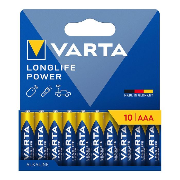 Pila alkalina longlife power aaa - lr03 (blister cartón 10 unidades) ø10,5 x 44,5 mm Pila alkalina longlife power aaa - lr03 (blister cartón 10 unidades) ø10,5 x 44,5 mm