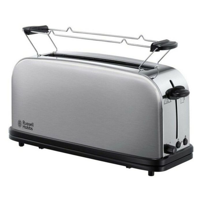 Russell Hobbs 21396-56 Tostador de Ranura Alargada con Regulador de Tostado Ajustable y Bandera Recogemigas