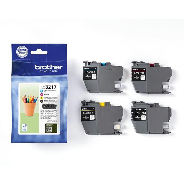 Brother Genuine Brother LC3217VALDR ink catridge value pack 3 Brother Genuine Brother LC3217VALDR ink catridge value pack 3