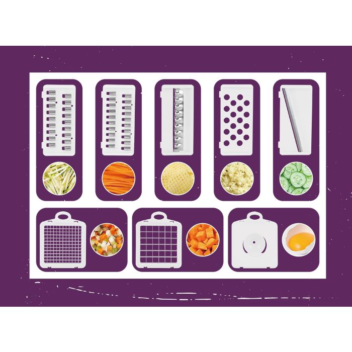 Quttin Cortador-Rallador Multifuncional con Depósito, 32x11.5x11.5 cm (6 Unidades) 13