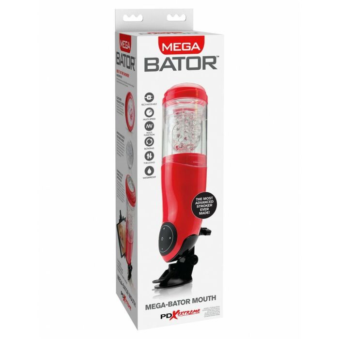Masturbador Masculino Pipedream EXTREME MEGA-BATOR MOUTH RED 9 Masturbador Masculino Pipedream EXTREME MEGA-BATOR MOUTH RED 9