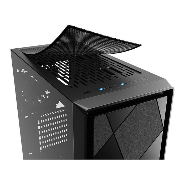 SHARKOON VS8 RGB Midi Tower Negro PC Vidrio Templado ATX Micro ATX Mini-ITX 2x USB 3.2 Gen 1 1x USB 3.2 Gen 2 7