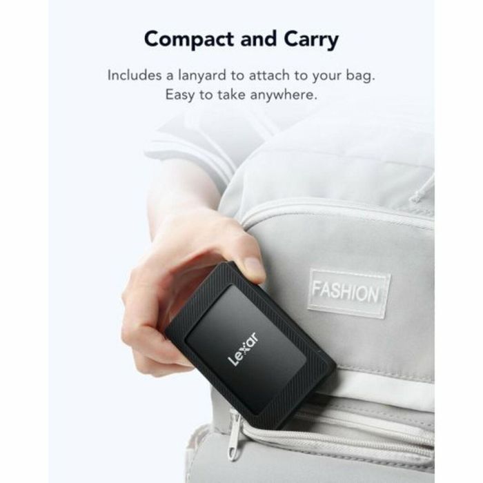 Disco Duro Externo Lexar LSL500M001T-RNBNG Negro 1 TB 2 Disco Duro Externo Lexar LSL500M001T-RNBNG Negro 1 TB 2