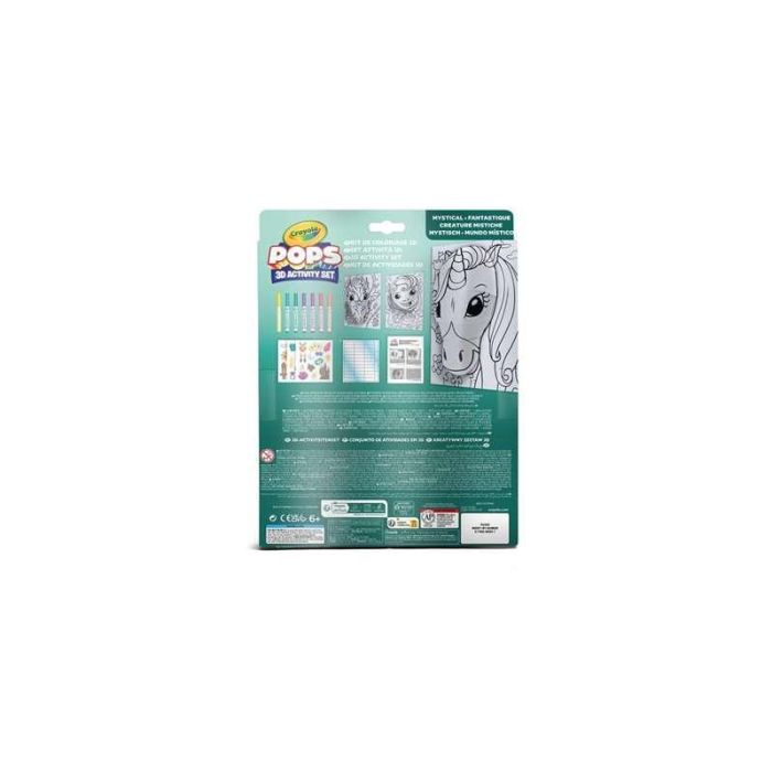 Actividades 3D color pops mystica setl con 3 fondos ,3 hojas 3d, 7 rotuladores,3 hojas adhesivas y cnta adhesiva. 29x22x2.6 cm 5 Actividades 3D color pops mystica setl con 3 fondos ,3 hojas 3d, 7 rotuladores,3 hojas adhesivas y cnta adhesiva. 29x22x2.6 cm 5