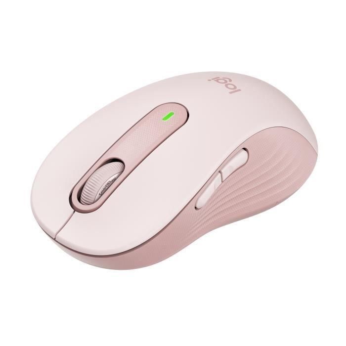 Ratón Inalámbrico Logitech Signature M650 L - Silencioso Tamaño Grande, Bluetooth, Botones Programables - Rosa