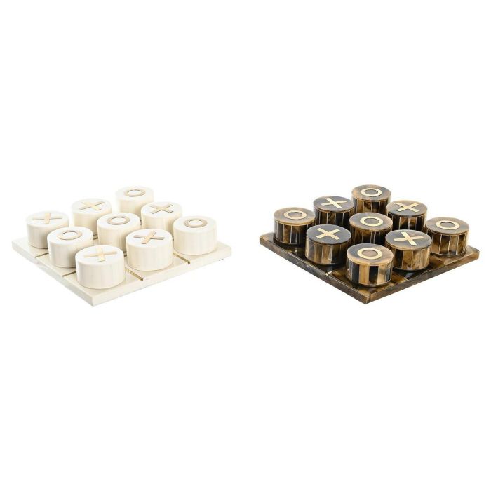 Juego De Mesa Moderno DKD Home Decor Blanco Ambar 20.5 x 5 x 20.5 cm (2 Unidades) Juego De Mesa Moderno DKD Home Decor Blanco Ambar 20.5 x 5 x 20.5 cm (2 Unidades)