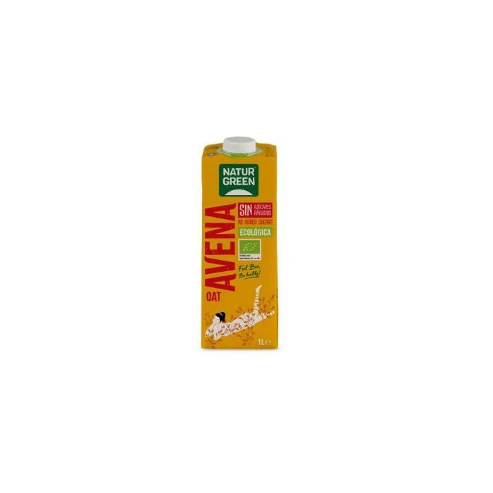 NATURGREEN Bebida Vegetal de Avena 1 Litro Pack de 6 Unidades