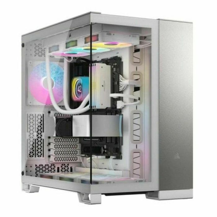CORSAIR CC-9011285-WW Caja PC Torre Media 6500X, Aluminio Blanco/Gris Satinado 0 CORSAIR CC-9011285-WW Caja PC Torre Media 6500X, Aluminio Blanco/Gris Satinado 0