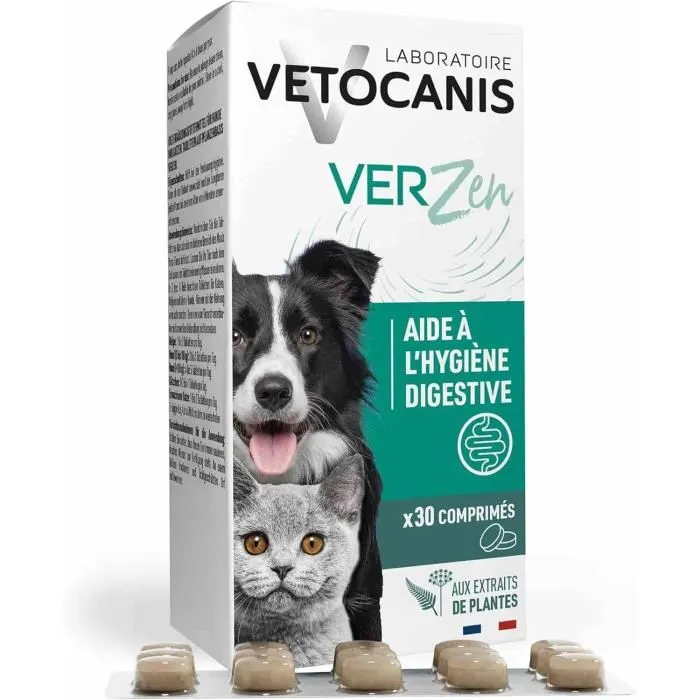 Vetocanis Tabletas contra Gusanos para Perros y Gatos - Caja de 30 Tabletas 1