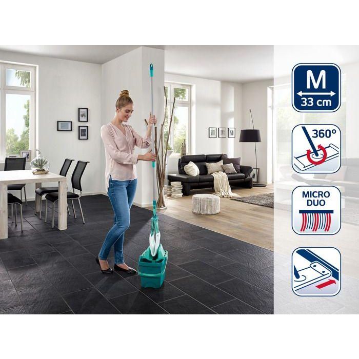 LEIFHEIT Combi clean set Cabezal articulado de rotación de 360 ° - Con mango extraíble 1 LEIFHEIT Combi clean set Cabezal articulado de rotación de 360 ° - Con mango extraíble 1