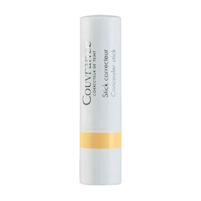 Avène Couvrance Stick Corrector Maquillaje Amarillo para Tonos Azules SPF 20 Piel Sensible Larga Duración 3,5 g