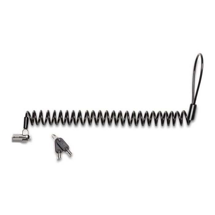 Kensington Candado de seguridad NanoSaver con llave para portátil, cable de acero al carbono de 2.3m, color Negro/Plata 1 Kensington Candado de seguridad NanoSaver con llave para portátil, cable de acero al carbono de 2.3m, color Negro/Plata 1