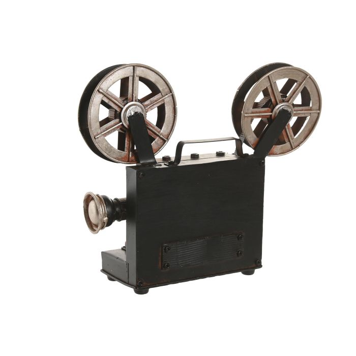 Reloj Sobremesa Vintage DKD Home Decor Negro Plateado 7.5 x 20.5 x 26 cm 2