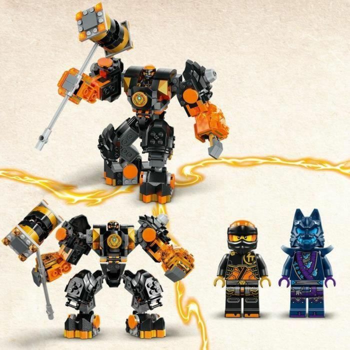 LEGO 71806 NINJAGO Robot Elemental de Cole de la Tierra, Juguete con 2 Personajes que Incluye una Minifigura de Cole, Regalo Ninja 4