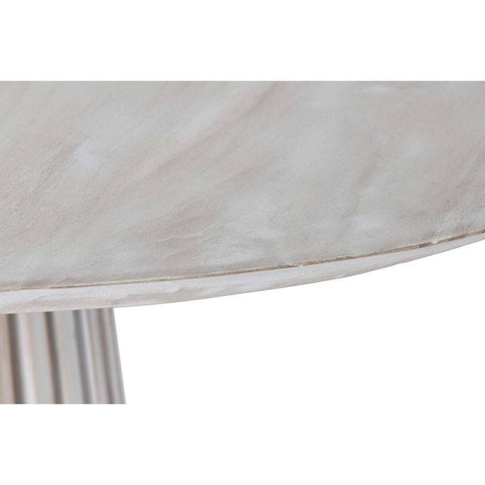 Mesa de Comedor Home ESPRIT Blanco madera de mindi 120 x 120 x 75 cm 1 Mesa de Comedor Home ESPRIT Blanco madera de mindi 120 x 120 x 75 cm 1