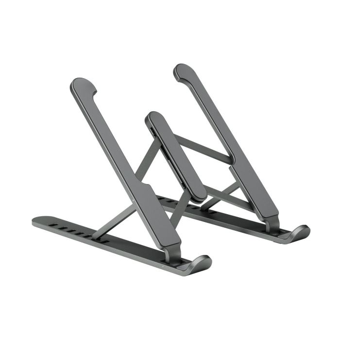 Aisens Soporte Sobremesa Ajustable Plegable para Tablet y Portátil Gris Oscuro