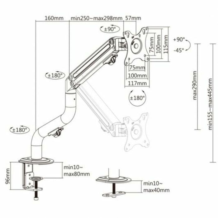 Soporte TV Ewent 17" 32" 8 kg 1