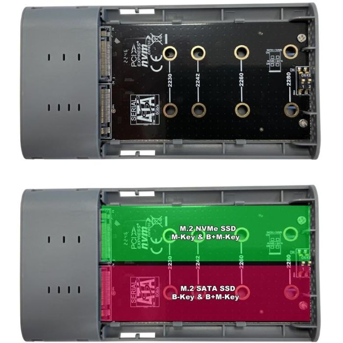 D LC-Power NVMe/SATA SSD M.2 USB-C 5 D LC-Power NVMe/SATA SSD M.2 USB-C 5