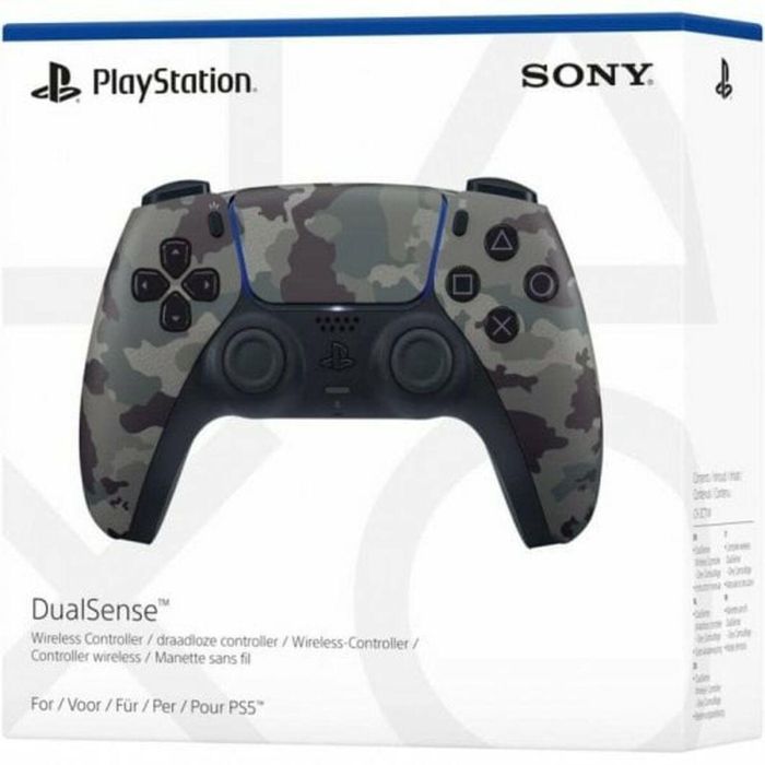 Sony PS5DSCAMOV2 Mando Inalámbrico DualSense Camuflaje Gris para PS5 y PC 4
