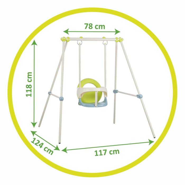 Smoby Portico Metal 1st Edad Baby Swing - Altura 120 cm - Safety Arceau 2