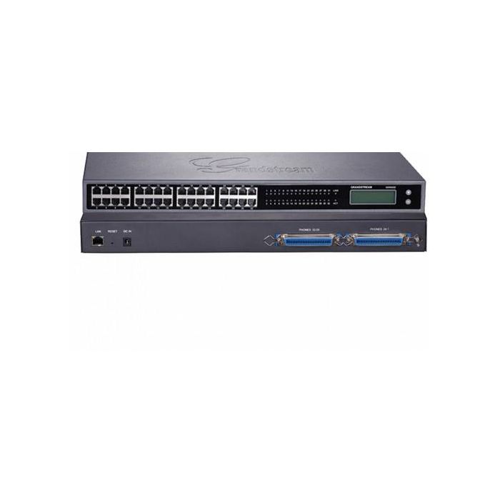 Grandstream GXW-4232 V2 SIP-Gateway Router con 32 puertos FXS, Negro, LCD, Administrable, con QoS y seguridad avanzada