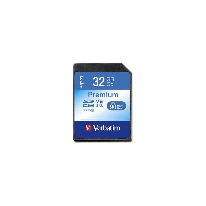 Verbatim Tarjeta SDHC Premium de 32GB Clase 10 U1 HC 90MB/s 0 Verbatim Tarjeta SDHC Premium de 32GB Clase 10 U1 HC 90MB/s 0