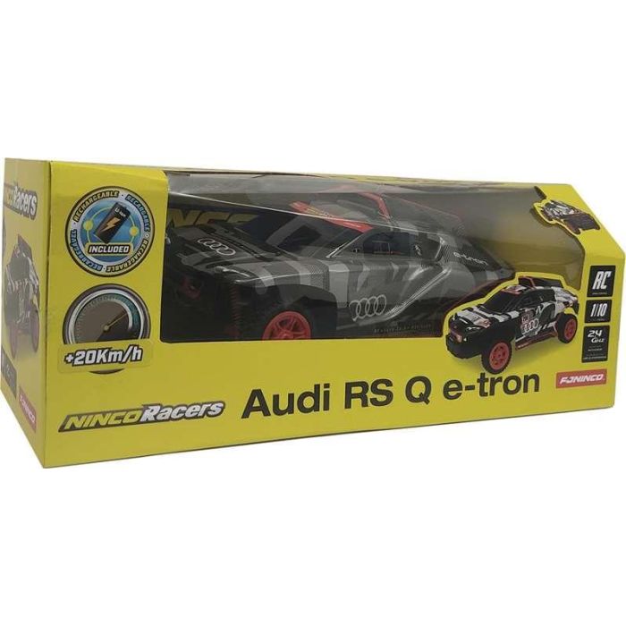 Coche radio control audi rs q e-tron 1:10, emisora 2,4ghz y bateria de 7,4v ¡carrocería termo-conformada muy resistente! 40x14x20 cm 2 Coche radio control audi rs q e-tron 1:10, emisora 2,4ghz y bateria de 7,4v ¡carrocería termo-conformada muy resistente! 40x14x20 cm 2