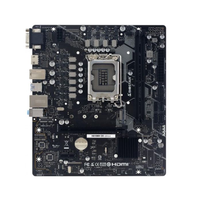 Biostar H610MH D5 Placa Base LGA 1700 Micro ATX DDR5 Biostar H610MH D5 Placa Base LGA 1700 Micro ATX DDR5