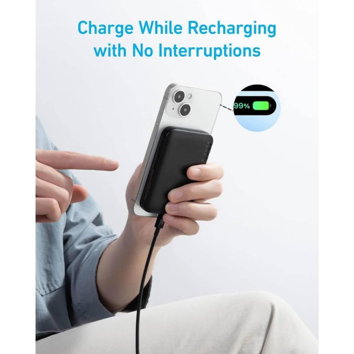 Anker A1616G11 321 MagGo Battery (PowerCore 5K) Batería Externa Magnética de 5000mAh para Teléfonos 1