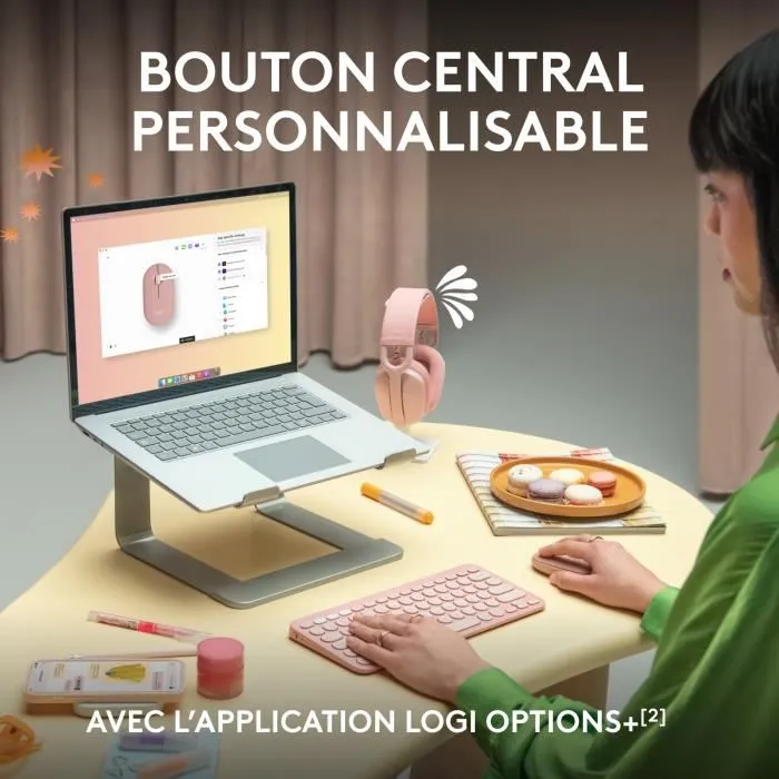 LOGITECH RATON INALAMBRICO PEBBLE MOUSE 2 M350S NEGRO. 3