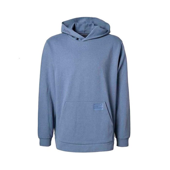 Sudadera con Capucha Hombre Kappa Edwyn Life Blue Añil 40 Sudadera con Capucha Hombre Kappa Edwyn Life Blue Añil 40