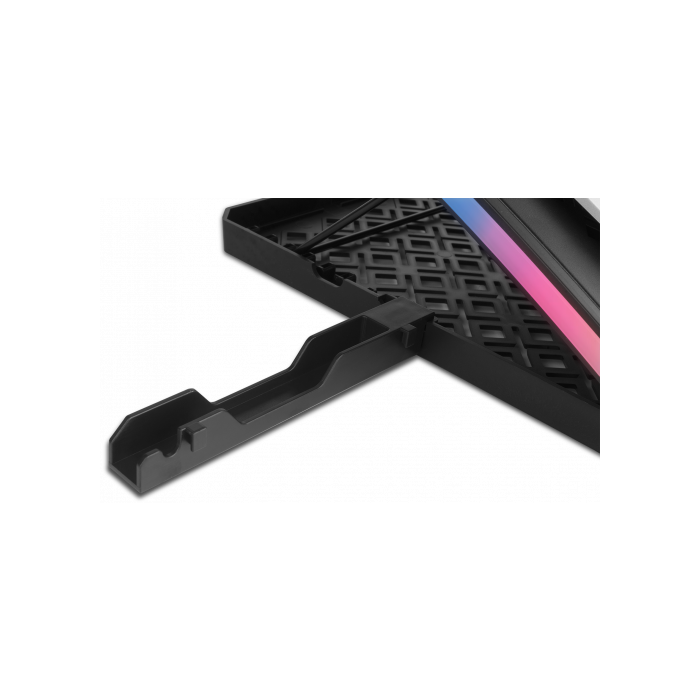 Krom Soporte Refrigerante Portátil NXKROMKOOLER Base Refrigeradora RGB para Portátiles hasta 19" con 6 Ventiladores y Iluminación LED 3