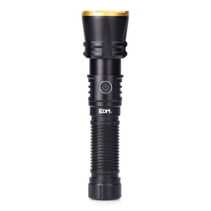 Edm Linterna LED de Largo Alcance 1800 lm, Zoom, 600 m, IP65, Batería 4000 mAh USB-C 1 Edm Linterna LED de Largo Alcance 1800 lm, Zoom, 600 m, IP65, Batería 4000 mAh USB-C 1