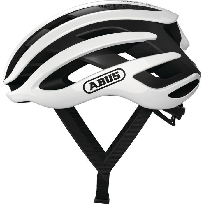 ABUS AirBreaker Casco de Ciclismo Semiintegral, Construcción In-Mould, Unisex Adulto, Polar White
