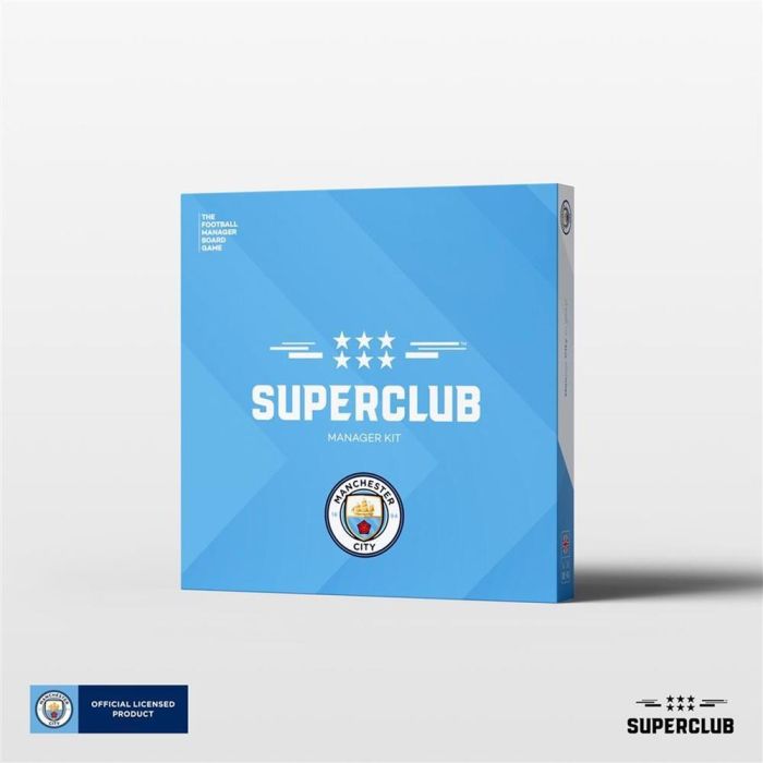 Superclub Manchester City Manager Juego de Mesa Expansión para Fanáticos del Fútbol y Estrategia