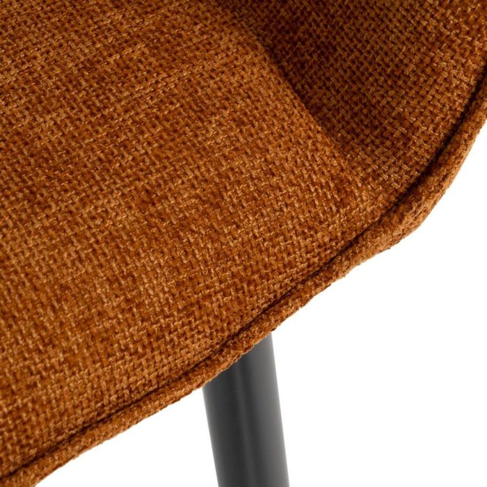 Silla Marrón Tejido-Metal Contract 61 X 59,50 X 83 cm