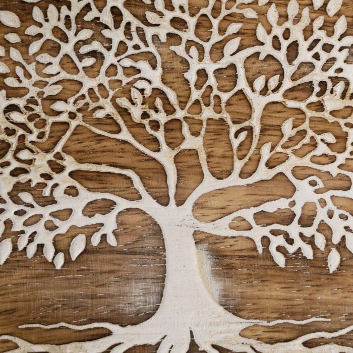 S/2 Bandejas Blanco-Natural 25 X 15 X 2,50 cm